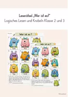Vorschau - Arbeitsblätter - Leserätsel Freiarbeit Klasse 2 - Wer ist es ? - Deckblatt