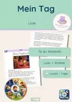 Vorschau - Arbeitsblätter - Mein Tag – Lesen | DaZ | Accueil | Grundschule - Deckblatt