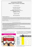 Vorschau - Unterrichtsreihen - Lernwerkstatt Wald | Biologie Klasse 5-8 Sekundarstufe | Ökosystem, Nahrungsketten, Baumarten, Waldtiere, Waldsterben, Waldboden, Wasserkreislauf | differenzierte Arbeitsblätter Kopiervorlagen Freiarbeit mit Lösungen - Seite 1