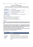 Vorschau - Arbeitsblätter - Deutsch-Klausur Oberstufe: Brest-Litowsk 1918 – Sprache eines Diktatfriedens - Seite 1