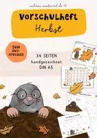 Vorschau - Arbeitsblätter - Vorschulheft Herbst: 34 Arbeitsblätter für die Vorschule - Deckblatt
