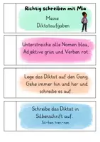 Vorschau - Fördermaterial/Inklusion - Aufgabenfächer zum Diktat - Seite 1