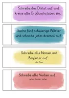 Vorschau - Fördermaterial/Inklusion - Aufgabenfächer zum Diktat - Seite 3