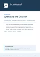 Vorschau - Arbeitsblätter - Klasse 5 - Symmetrie und Geraden - Stationenlernen - Deckblatt