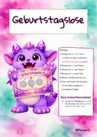 Vorschau - Anderer Materialtyp - Geburtstagslose im Mumporiastil - Deckblatt