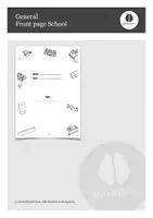 Vorschau - Mal- und Bastelvorlagen - Front page School - Deckblatt