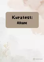 Vorschau - Test - Kurztest Alkane incl. Erwartungshorizont - Deckblatt