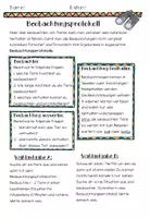 Vorschau - Arbeitsblätter - Tier- Beobachtung Materialspäti - Deckblatt