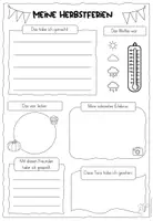 Vorschau - Arbeitsblätter - Meine Herbstferien - Steckbrief & Ferienrückblick - Seite 2