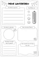 Vorschau - Arbeitsblätter - Meine Winterferien - Steckbrief & Ferienrückblick - Seite 2