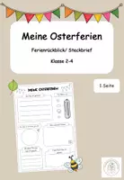 Vorschau - Arbeitsblätter - Ferienrückblick & Steckbrief - Materialpaket - Seite 1