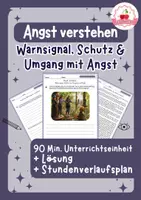 Vorschau - Stundenentwürfe - Umgang mit Angst | Ethik Klasse 7–9 - Deckblatt