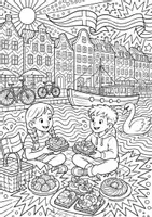 Vorschau - Mal- und Bastelvorlagen - Dänemark MEGABUNDLE - Wissenskartei, Lückentext, Steckbrief, Suchsel, Quizkarten, POP Art Malvorlagen - Seite 2