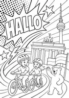 Vorschau - Mal- und Bastelvorlagen - Deutschland | POP Art Ausmalbilder | Länder | 15 Malvorlagen - Seite 2