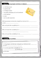 Aperçu - Préparation de séquence / Séquence complète - Le groupe nominal - Page 3