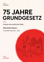 Vorschau - Arbeitsblätter - Deutsch-Klausur Oberstufe: 75 Jahre Grundgesetz – Steinmeiers Festrede analysieren - Deckblatt
