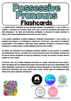 Vorschau - Poster - Possessive Pronouns Flashcards | English Grammar Posters | ESL EFL Speaking Game | Homeschool Classroom Decor - Seite 1