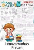 Vorschau - Arbeitsblätter - Lesen | Leseverstehen | Lesetexte | Leseverständnis | Freizeit | Klasse 2 - Seite 1