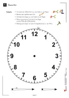 Vorschau - Arbeitsblätter - Die Uhr lesen lernen – Der Uhrzeittrainer | Mathematik Klasse 1-3 Grundschule | Uhrzeiten, volle Stunde, halbe Stunde, Viertelstunde, Minuten, Zeitspannen, Sachaufgaben | Arbeitsblätter Kopiervorlagen mit Lösungen - Seite 3