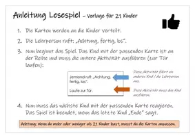 Vorschau - Spiele - Deutsch: Lesespiel mit Bewegungen - Seite 2