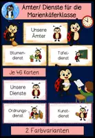 Vorschau - Arbeitsblätter - Marienkäfer Klassentier • Wachsendes Materialpaket zur Marienkäferklasse – Deko, Organisation & mehr - Seite 1