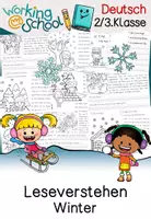 Vorschau - Arbeitsblätter - Lesen | Leseübungen | Winter | Klasse 2 | Leseverstehen | Lesetexte - Seite 1