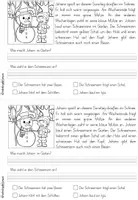 Vorschau - Arbeitsblätter - Lesen | Leseübungen | Winter | Klasse 2 | Leseverstehen | Lesetexte - Seite 3