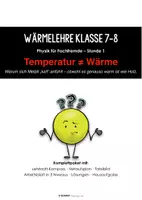 Vorschau - Stundenentwürfe - Wärmelehre 7/8 (1): Temperatur & Wärme - GRATIS - Seite 1