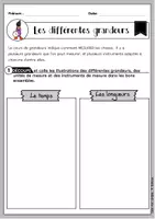 Aperçu - Préparation de séquence / Séquence complète - Les différentes grandeurs : que peut-on mesurer avec quoi ? - Page 1