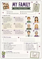Vorschau - Arbeitsblätter - Englisch Leseverstehen: Family | 18 Lesetexte & Arbeitsblätter | Reading Comprehension Klasse 5–7 - Seite 1