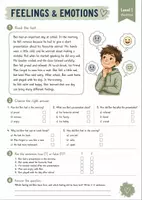 Vorschau - Arbeitsblätter - Englisch Leseverstehen: Feelings & Emotions | 12 differenzierte Lesetexte | Reading Comprehension Klasse 5–7 - Seite 1