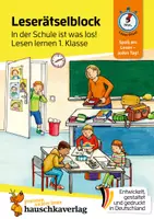Vorschau - Arbeitsblätter - Lese-Rätselblock – In der Schule ist was los! Lesen lernen 1. Klasse - Deckblatt