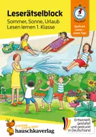 Vorschau - Stundenentwürfe - Lese-Rätselblock – Sommer, Sonne, Urlaub! Lesen lernen 1. Klasse - Deckblatt