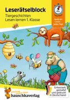 Vorschau - Stundenentwürfe - Lese-Rätselblock – Tiergeschichten! Lesen lernen 1. Klasse - Deckblatt
