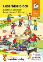 Vorschau - Stundenentwürfe - Lese-Rätselblock – Sportlich, sportlich! Lesen lernen 1. Klasse - Deckblatt