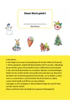 Vorschau - Stundenentwürfe - Lese-Rätselblock – Unsere vier Jahreszeiten! Lesen lernen 1. Klasse - Seite 1