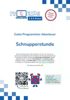 Vorschau - Unterrichtsreihen - Einfach Programmieren mit IT4Kids: Schnuppern – Klasse 3/4 - Deckblatt