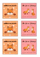 Vorschau - Bildkarten - Willkommen zurück Kärtchen Fuchsklasse - Seite 1