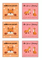 Vorschau - Bildkarten - Willkommen zurück Kärtchen Fuchsklasse - Seite 2