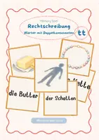 Vorschau - Stationenlernen - Spiel | Rechtschreibung Wörter mit Doppelkonsonanten TT - Deckblatt
