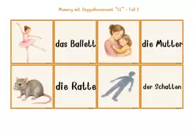 Vorschau - Stationenlernen - Spiel | Rechtschreibung Wörter mit Doppelkonsonanten TT - Seite 3