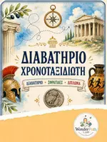 Προεπισκόπηση - Διαδραστικό υλικό - Η ιστορία της Ελλάδας - Διαβατήριο χρονοταξιδιώτη - Εξώφυλλο