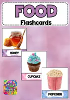 Vorschau - Poster - Realistic Food Flashcards Printable, Montessori Everyday Foods for Toddlers, Homeschool Preschool Learning, Real Picture Vocabulary Cards - Deckblatt