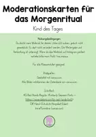 Vorschau - Bildkarten - Moderationskarten Morgenritual (Kind des Tages) - Seite 1