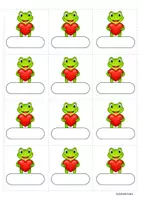 Vorschau - Mal- und Bastelvorlagen - Froschklasse - Garderobenschilder (Klassentier) - Seite 3