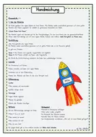 Vorschau - Mal- und Bastelvorlagen - Türschild, Rakete, Türplakat, Kunst - Seite 1