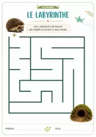 Aperçu - Feuilles d'exercices - 50 labyrinthes – Les animaux de la forêt – Maternelle PS – Activités d'autonomie - Page 3