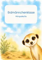 Vorschau - Poster - Erdmännchenklasse - Wimpelkette "Herzlich Willkommen" - Deckblatt