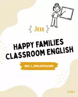 Aperçu - Jeux - Happy Families - Classroom English - Page de couverture