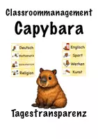 Vorschau - Anderer Materialtyp - Tagestransparenz Capybara
- Capybaraklasse Classroommanagement - Deckblatt